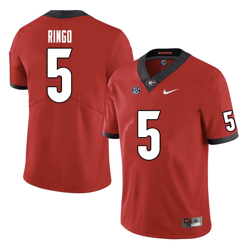 Georgia Bulldogs #5 Kelee Ringo College Football Jerseys Sale-Red
